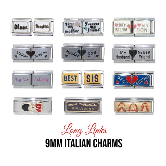 Stainless Steel 18 Link Shiny Italian Charm Starter Bracelet- Classic – Liberty Charms