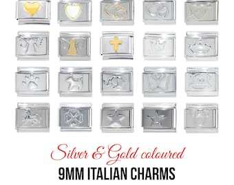 ELISE Name Daisy Charm Fits Nomination Classic Size Italian Charms Bracelet