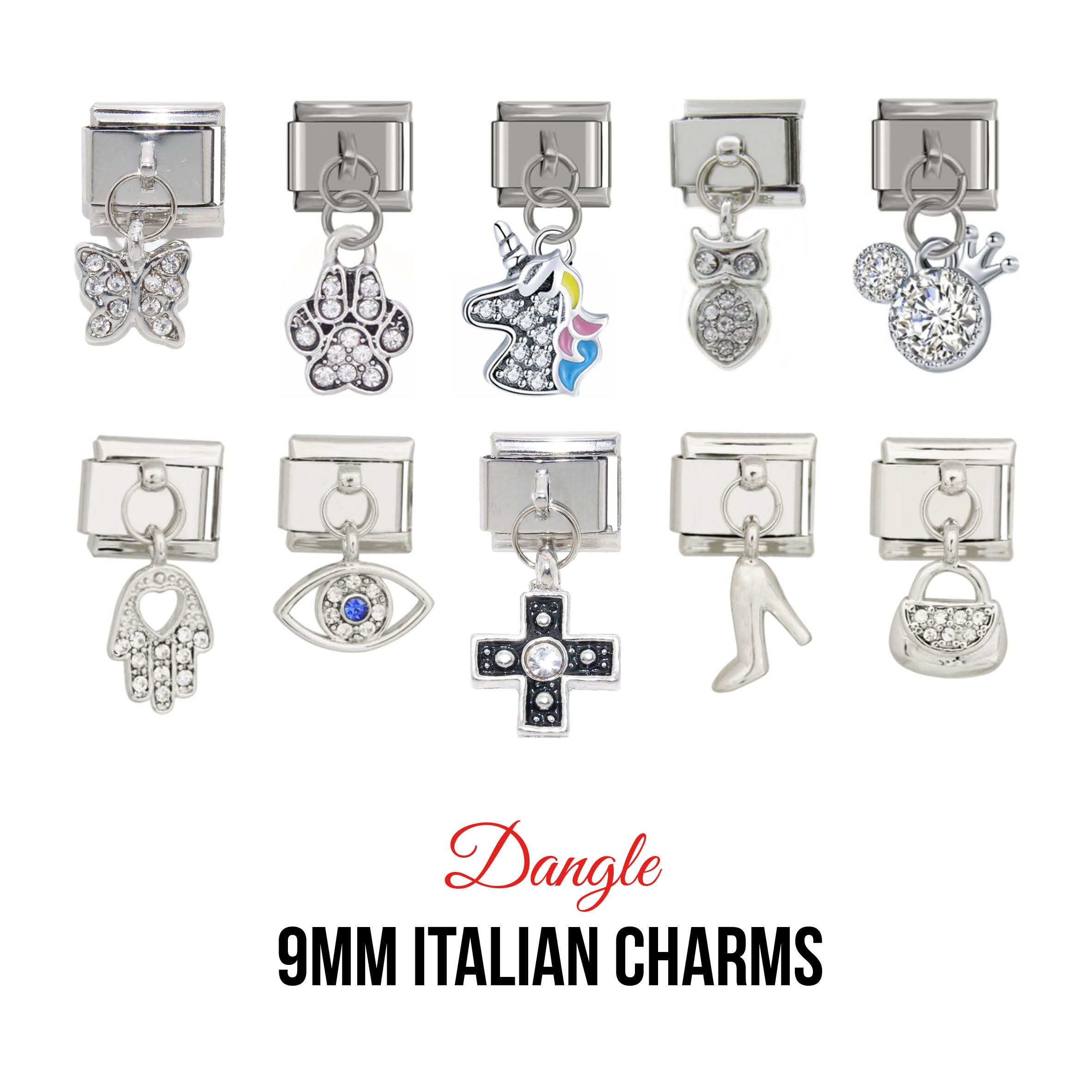 Dangle 9mm classic Italian charms Etsy