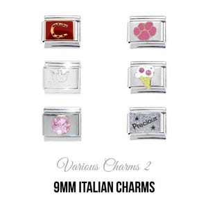 Varios Charms Mixtos 2 - Charm Italiano de 9 mm - Charms Italianos Clásicos de 9 mm