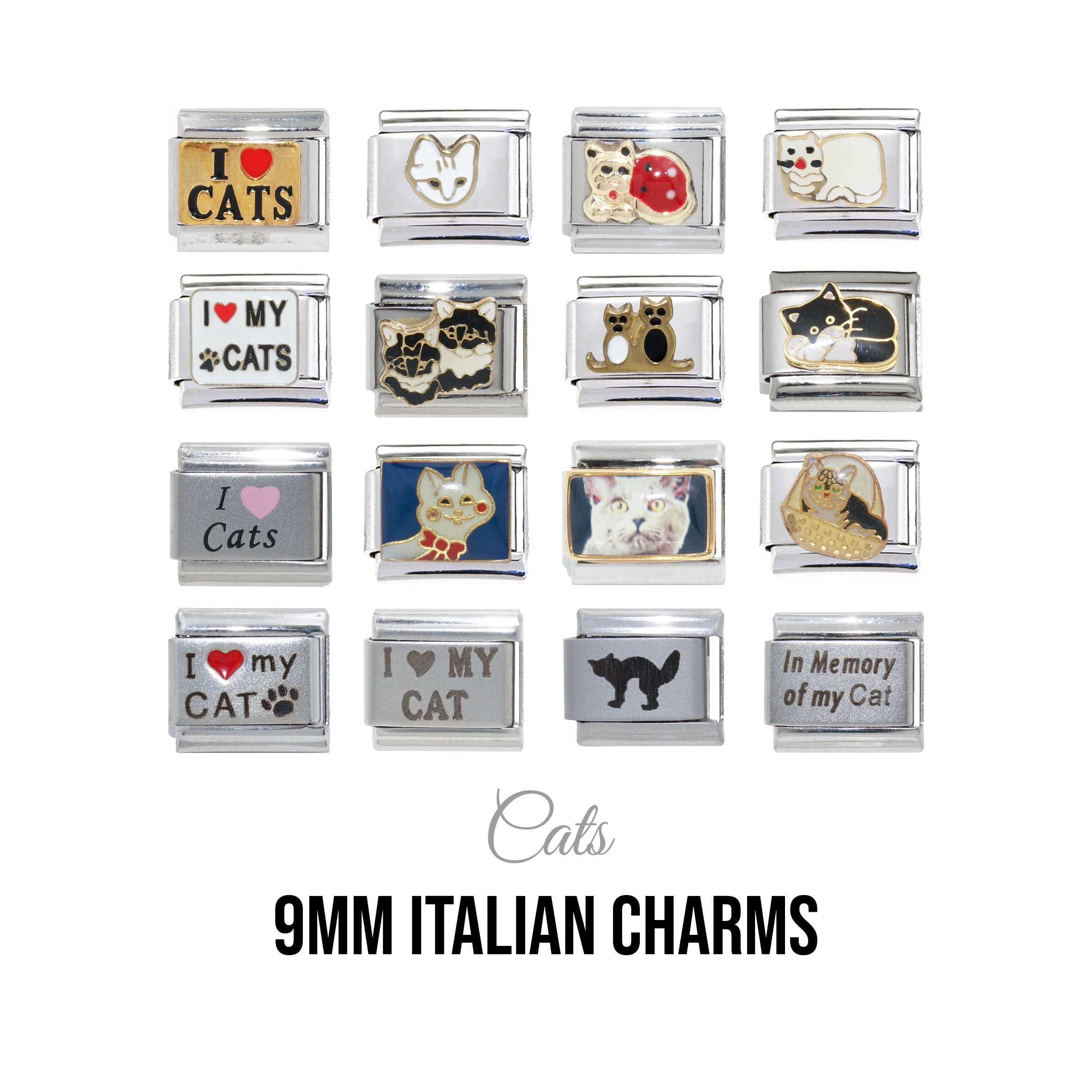 9mm Italian Modular Classic Size Charm Dog **UK SELLER** 