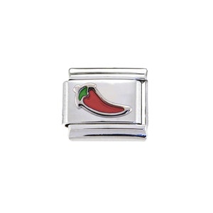 Food & Drink 9mm classic Italian charms 56 - Chillies B