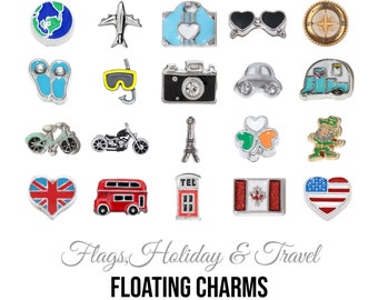Holiday, Travel & Flags London - Floating locket charm