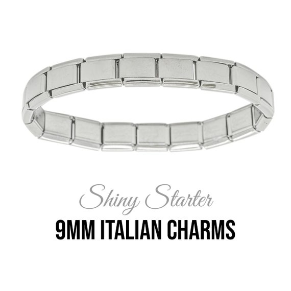 Sterling Silver Charm Bracelet Israeli Jewelry Charm Bracelet Chain Italian  Bracelet Charm Bracelet Italy Linked Bracelet 