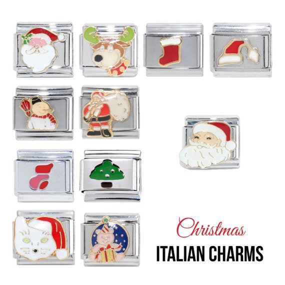 9mm Italian Charms E2 Christmas Xmas Tree Snow Globe Fits Classic Size Bracelet 9mm Italian Charms E2 Christmas Xmas Tree Snow Globe Fits Classic Size Bracelet