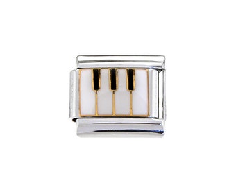 Keyboard Piano 9mm Italian charm - fits classic 9mm Italian charm bracelets