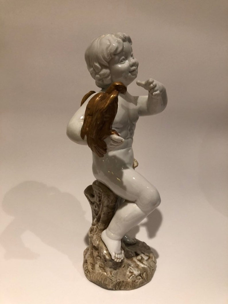 Sureda Porcelain, Angel, Cupido, Collection, hand painted image 9