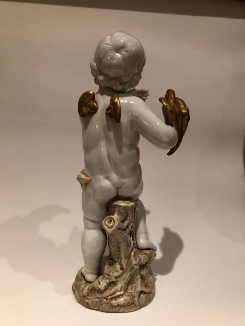 Sureda Porcelain, Angel, Cupido, Collection, hand painted image 2