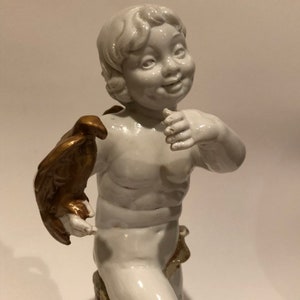 Sureda Porcelain, Angel, Cupido, Collection, hand painted image 4