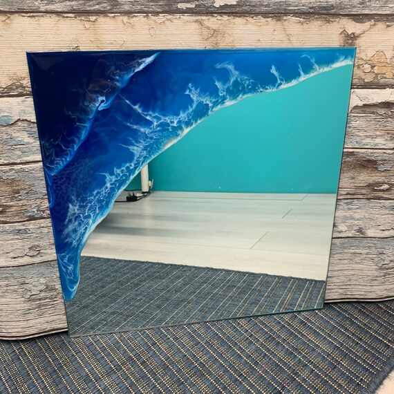 Ocean Mirror Art 40cm X 40cm Etsy New Zealand