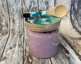 Ocean Bath Salt Cannister and Spoon