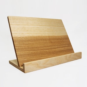 Wooden iPad Stand, Tablet or Smartphone Holder, Bookstand