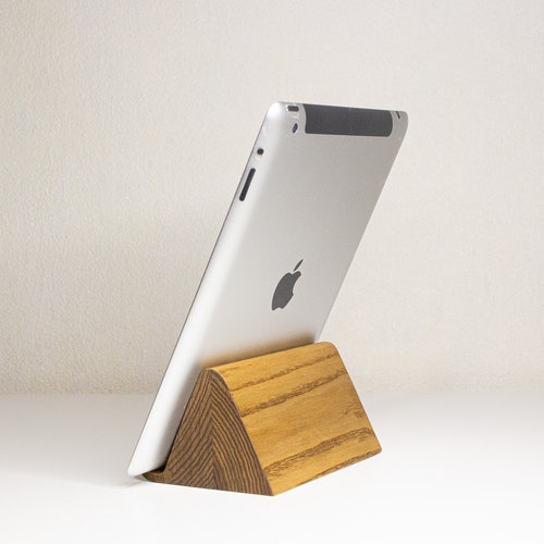 Wooden Ipad Stand Tablet or Smartphone Holder Bookstand Etsy