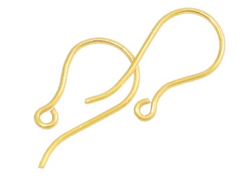 Set of 100 pairs Earring Hooks Gold Vermeil DIY ,French Hook, Jewelry Making, 925 Silver Hook Earring, Wholesale jewelry