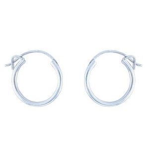 Argolas de prata, brincos de argola de prata, argolas de 20 mm, argolas pequenas, brincos minimalistas, argolas de tamanho médio, brincos de argola mini, joias de prata