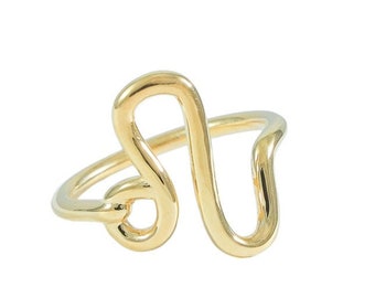LEO 18k goud vermeil sterrenbeeld ring, horoscoop ring, astrologie ring, leo symbool ring, 18K goud vermeil zilver stapelen ringen, sierlijke ringen