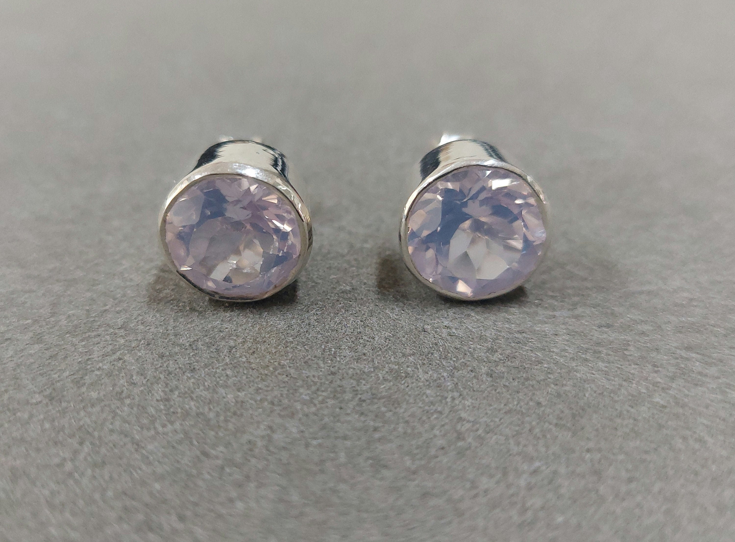 Marrakesh Silver Stud Earrings – Lavender Crush