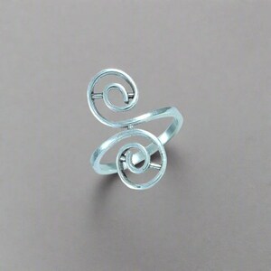 Sterling Silver Dainty Ring, Infinity Love Ring, Twisted Statement Ring, 925 Silver Jewelry, Personalization, Affordable Gift For Her, PS6