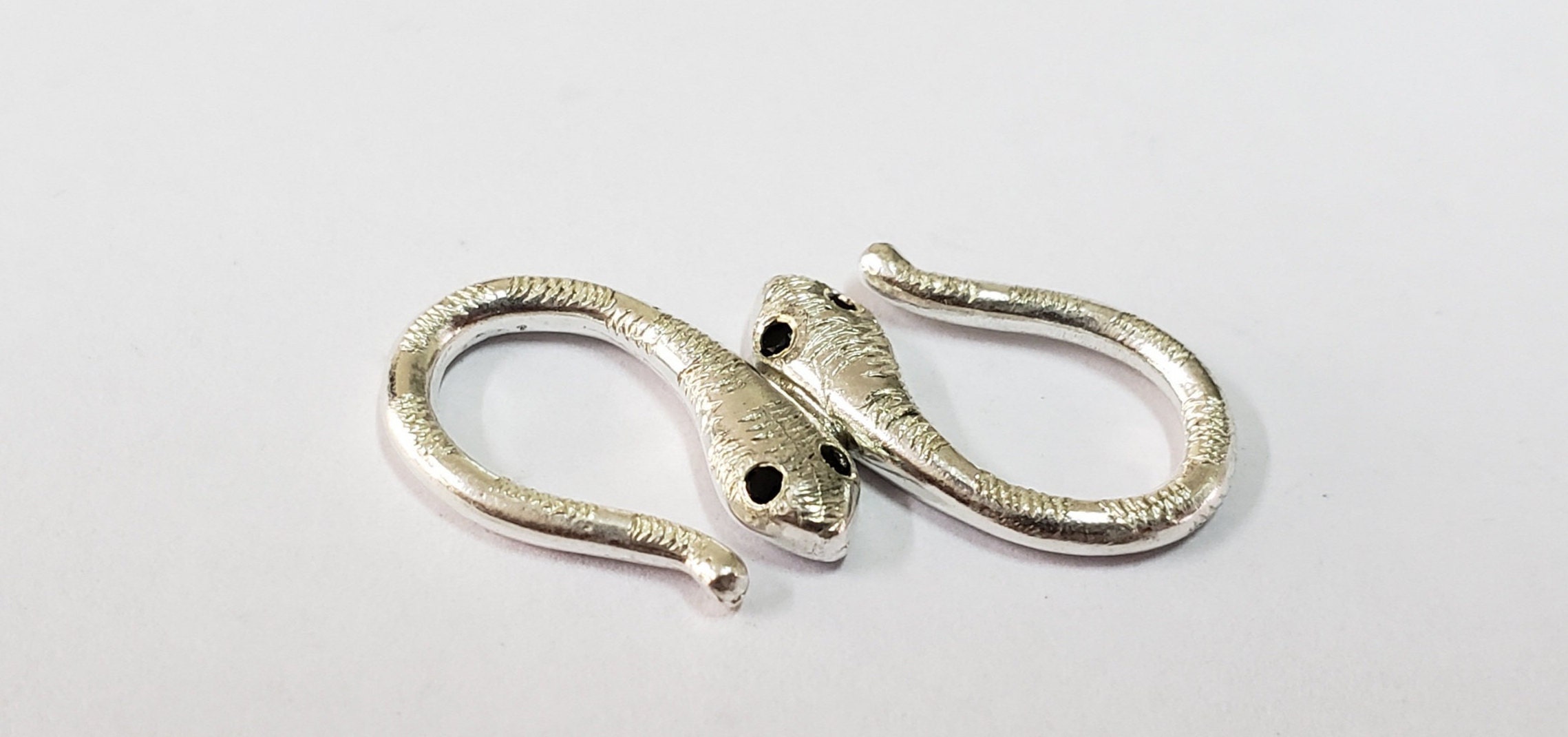 Smooth S Hook Clasp in Sterling Silver or Vermeil