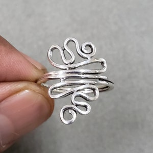 Infinity Sterling Silver Dainty Ring, Twisted Statement Ring, 925 Silver Jewelry, Statement ring, Affordable Ring