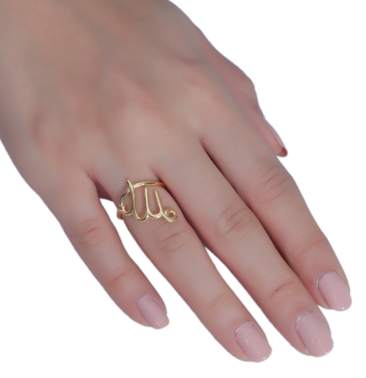 VIRGO 18k Gold Vermeil Zodiac Sign Ring Horoscope Ring Etsy