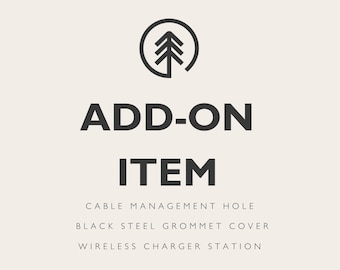 Desk Cable Management Hole Add-On: 60mm Grommet Compatible