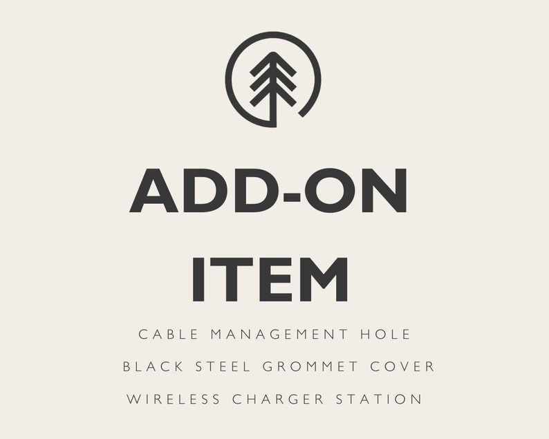 Add On 60mm Hole for Cable Management Grommet Compatible Wireless Charger Purchase when you place an order for one of our desks zdjęcie 1