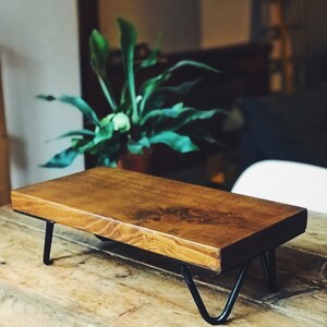 Handmade Rustic Food Display Stand Made With Reclaimed Wood and Metal ...