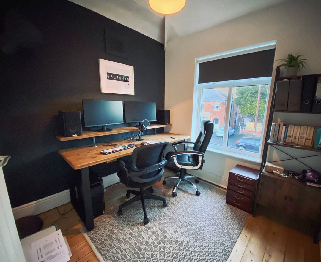 Rustic Desk Riser Shelf for Monitor Speakers Reclaimed - Etsy