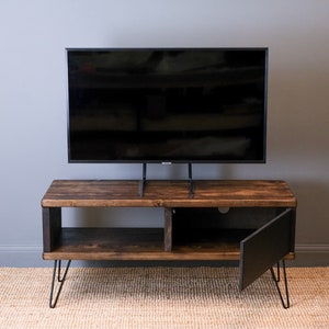 Rustic TV Stand Rustic Media Unit Modern Rustic Design TV Stand Industrial TV Stand image 5