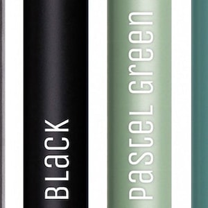 May include: A selection of ten different coloured metal tubes, each with a different colour and finish. The colours are copper, chrome, silver, raw steel, clear coat, black, pastel green, duck egg, yellow, white, red, and orange.