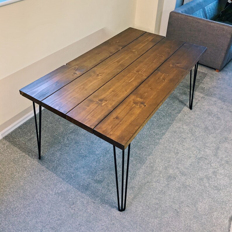 Industrial Style Dining Table Made With Reclaimed Wood Etsy UK