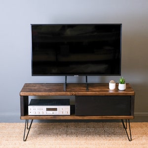 Rustic TV Stand | Rustic Media Unit | Modern Rustic Design TV Stand | Industrial TV Stand