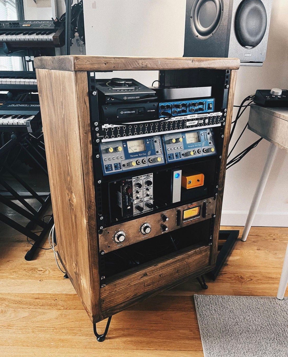 19 12U Studio Rack Cabinet by Gear4music