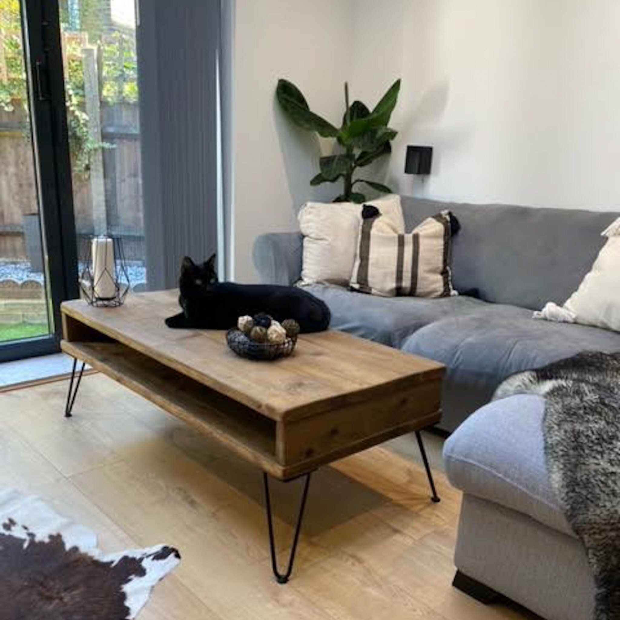 Coffee Table With Storage Rustic Coffee Table Reclaimed - Etsy UK
