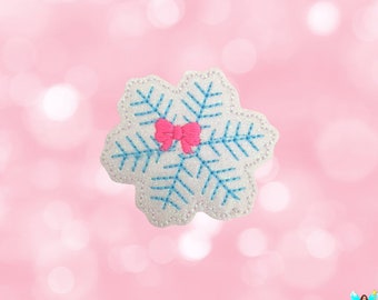 Snowflake Feltie Design, Feltie Embroidery Design, Machine Embroidery Design