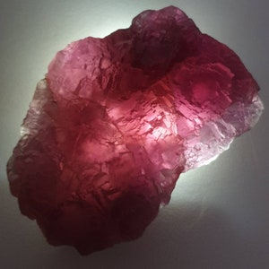 Gorgeous Translucent Deep Plum/Grape-Colour/Violet/Purple Fluorite Crystal Cluster Specimen/Raw Mineral Specimen, Inner Mongolia