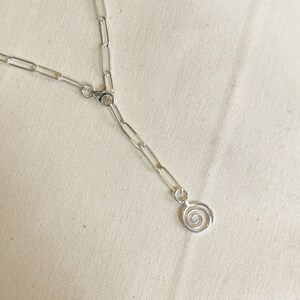 Collier soleil en spirale 925, collier en argent sterling, collier soleil en spirale, collier soleil minimal, cadeau pour amoureux du soleil