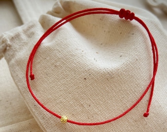 925 Red String Bracelet, Protection Jewelry, Kaballah Red Bracelet, Red Amulet Jewelry, Adjustable String Bracelet, Red String Bracelet