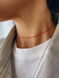 925 Red String Choker, Protection Jewelry, Kaballah Red Necklace, Red Amulet Jewelry, Adjustable String Necklace, Red String Necklace product logo