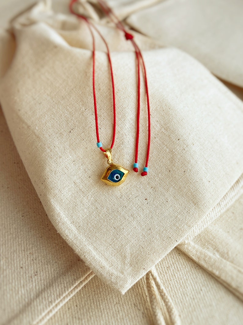 925 Sterling Silver Necklace, Evil Eye Necklace, Red String Necklace, Eye Lover Necklace, Evil Eye Lover Gift, Protect Jewelry, image 1