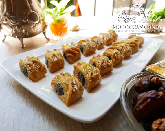 Medjool Dates Filled Cookies Semolina Makroute Homemade Eid Etsy