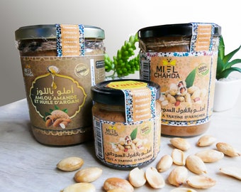 Amlou nutella marocain - Pâte a tartiner aux amandes, cacahuètes, miel et l'huile d'argan