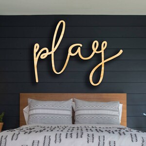 play is the work of the child montessori canvas banner etsy