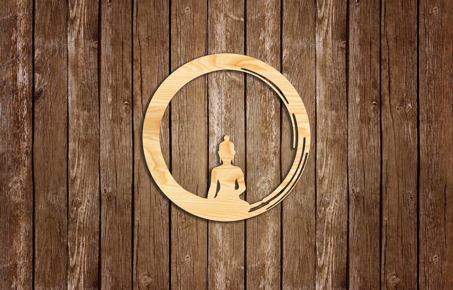 Enso Buddha Circle Wall Decor From Wood Wooden Art Hanging Etsy UK