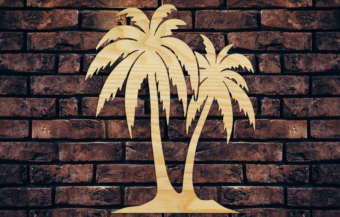 Palm Tree Wall Decor From Wood Wooden Wall Art Wood Sign Etsy