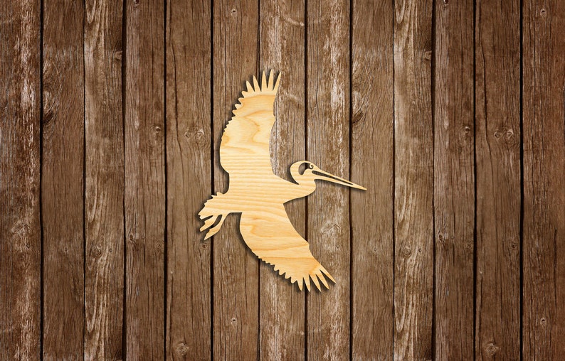 Pelican Wall Decor From Wood Wooden Art Hanging Sign Wild Etsy