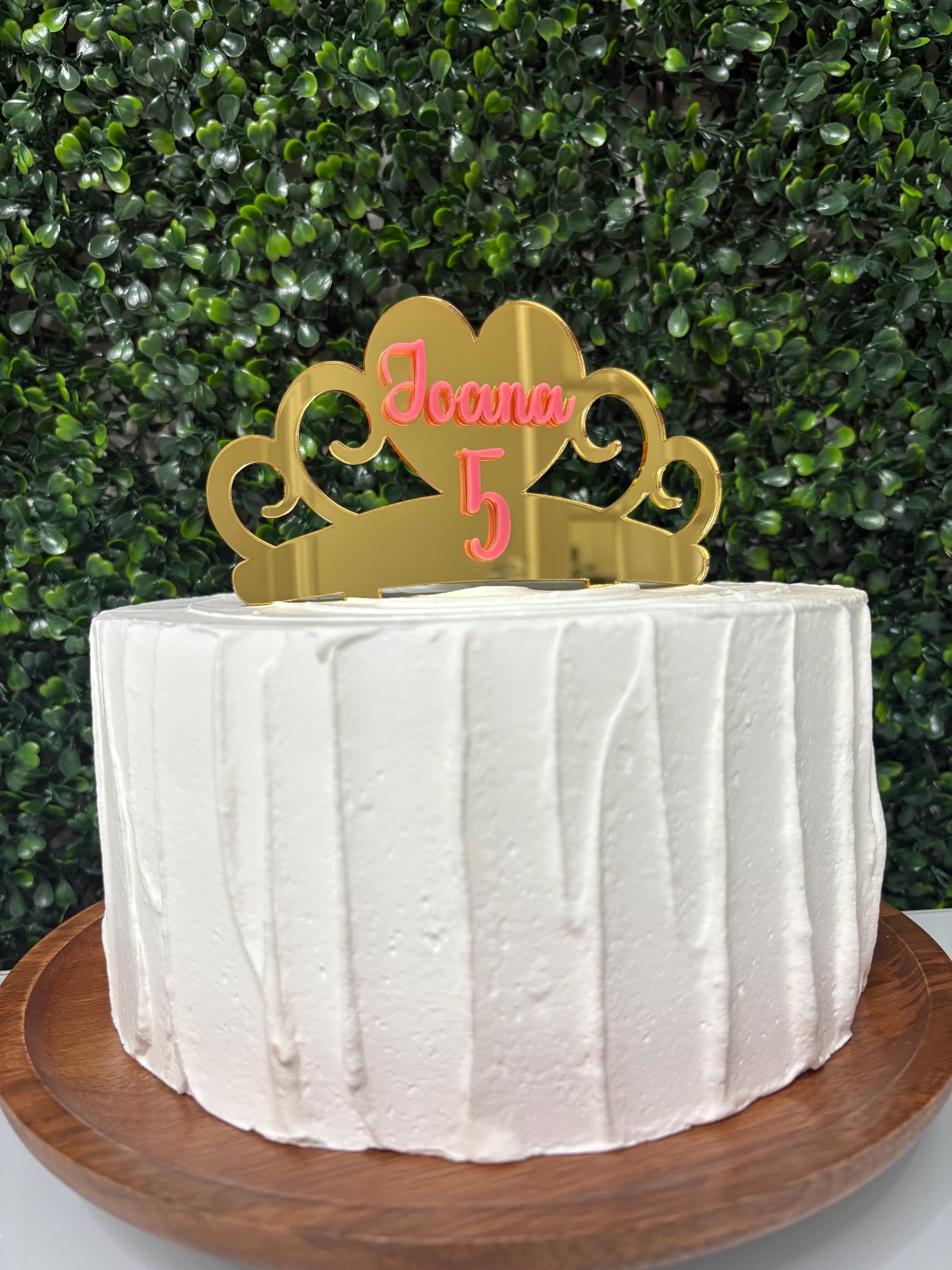 Crown Cake Topper | Princess Birthday | Baby Shower | Party Cake ...