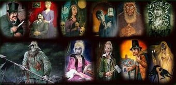 Large, High Resolution Haunted Mansion Sinister 11 Graphic files. All Eleven, 300 dpi quality!