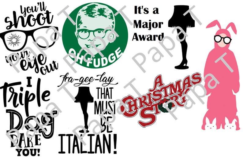 Download Christmas Movie Clipart in Jpg Png and Svg for tumbler | Etsy